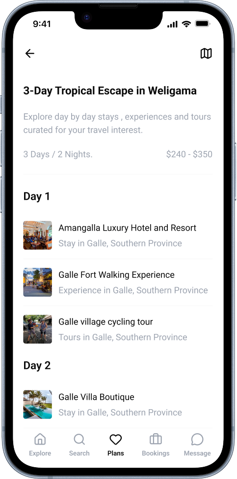 Trip Planner Visual